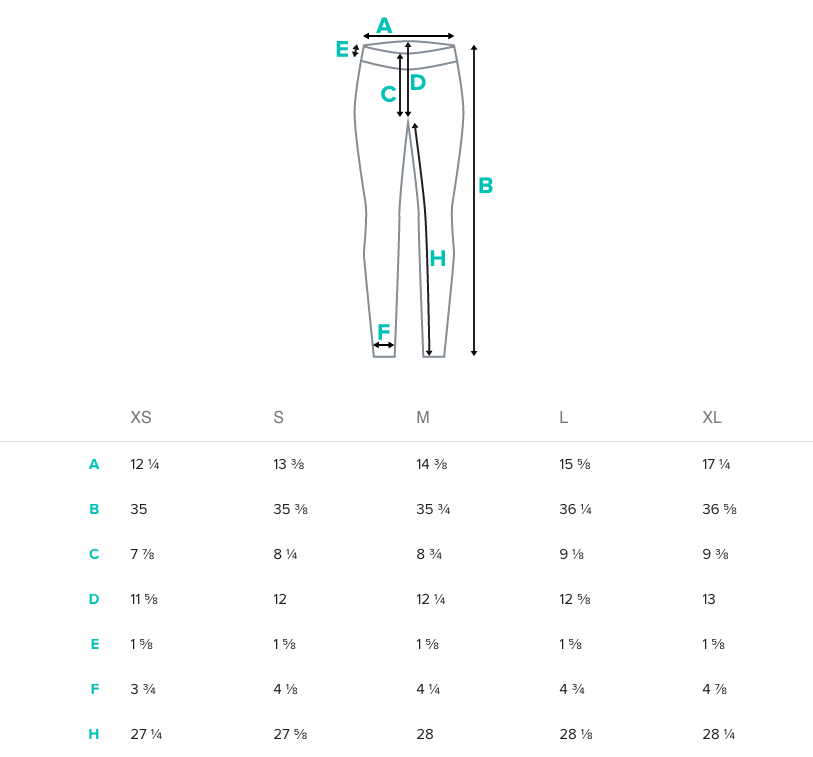 basque clothing size guide